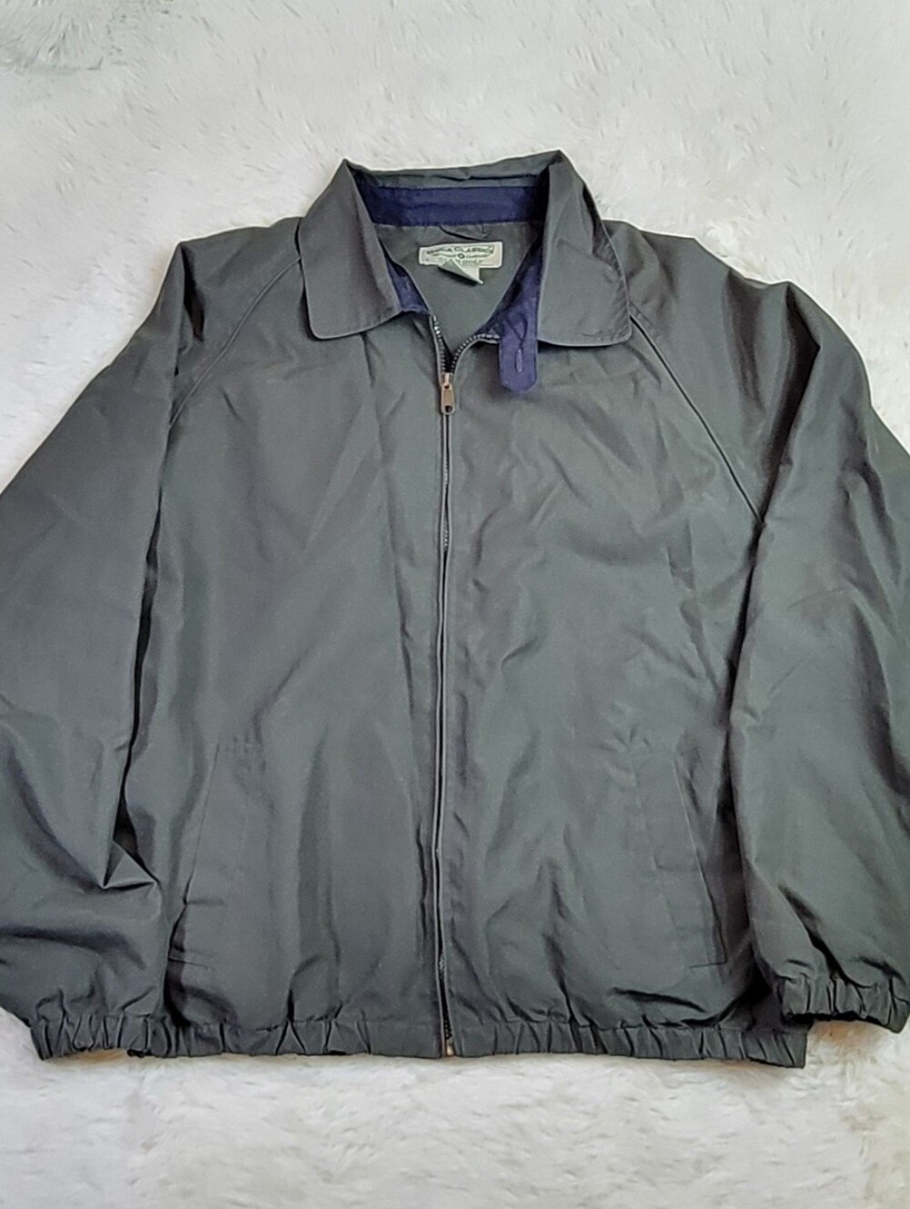 Boca Classics Club Golf Jacket Men M Green Full Zip Pockets Outdoor Casual